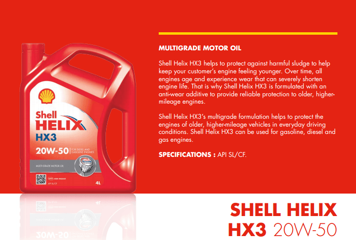 shell helix hx3